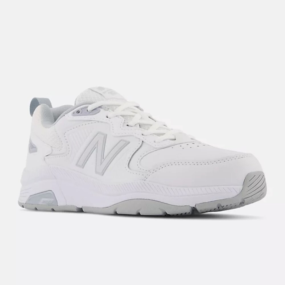 New Balance White & Gray Sneakers